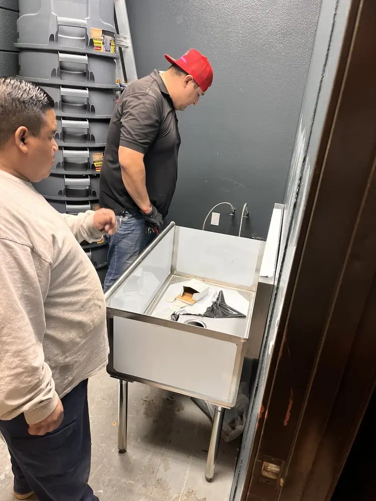 Commercial plumbing and sink installation in Jessup